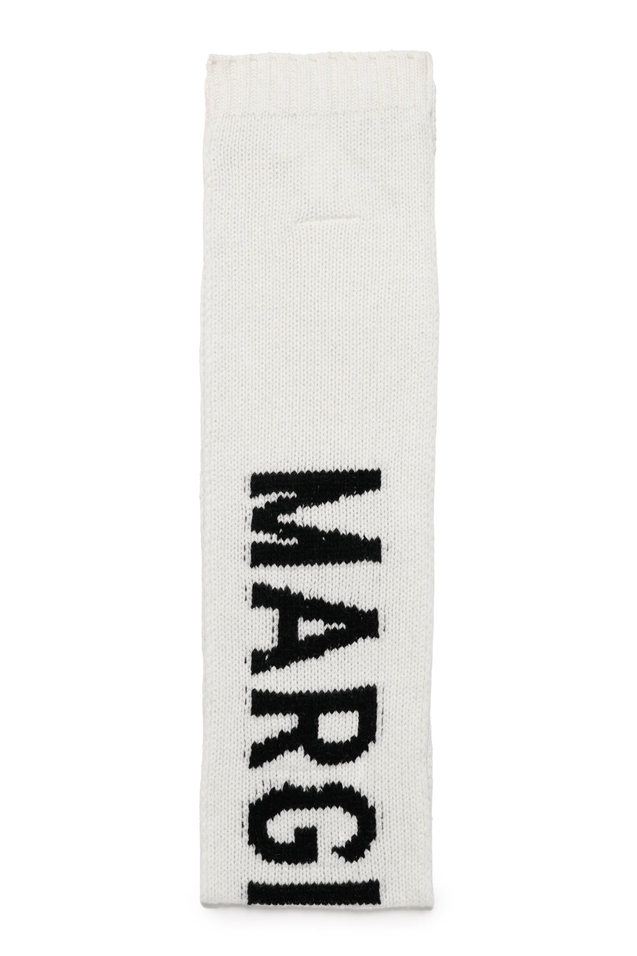 Sciarpa in misto lana con logo 