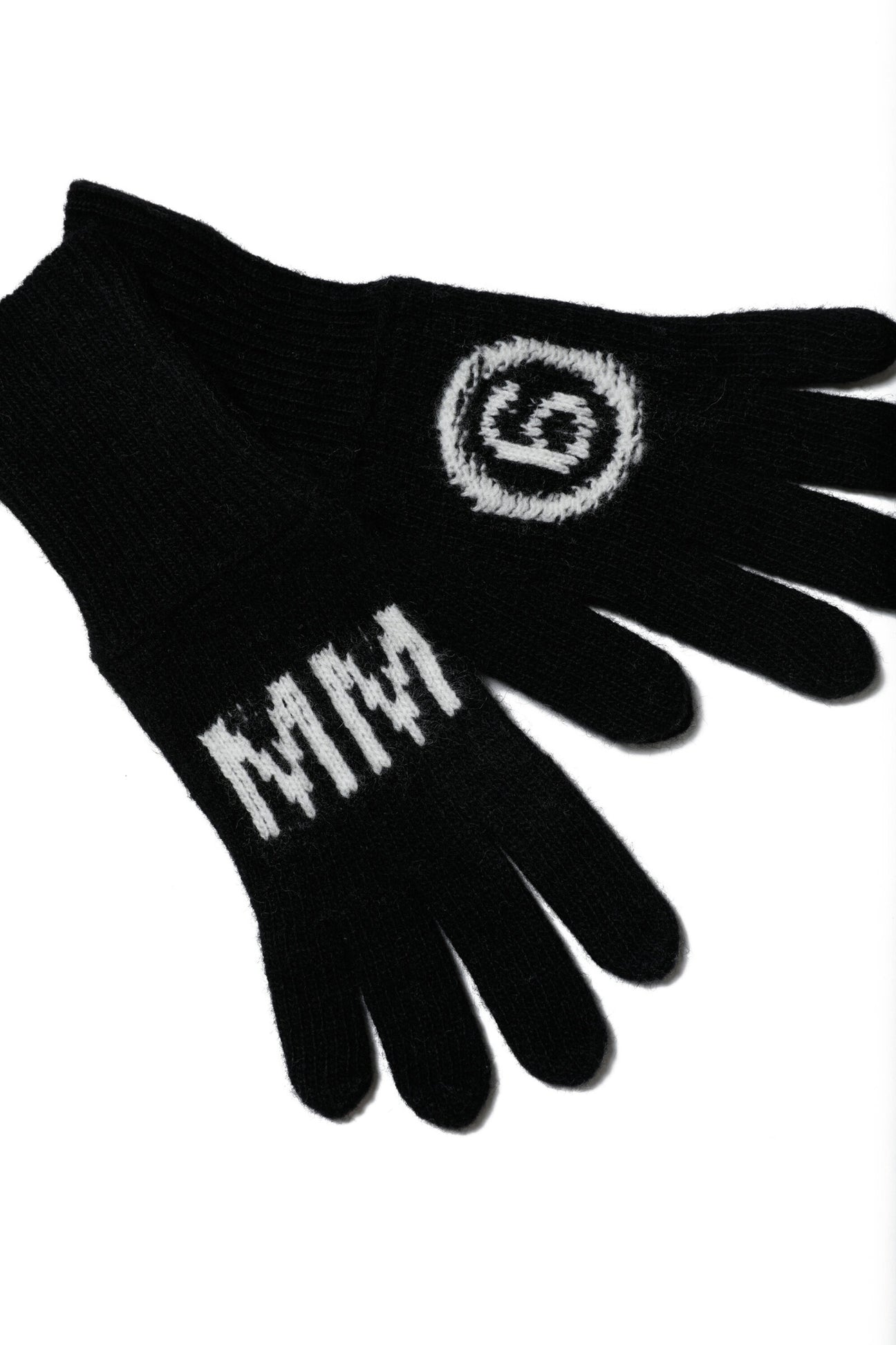 Wool-blend logo gloves Wool-blend logo gloves