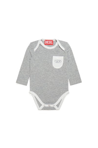 Jersey bodysuit with breast pocket