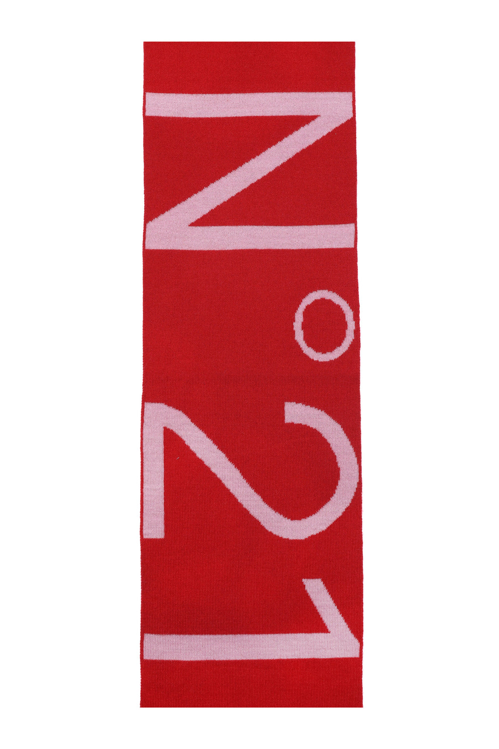 Wool blend scarf with logo