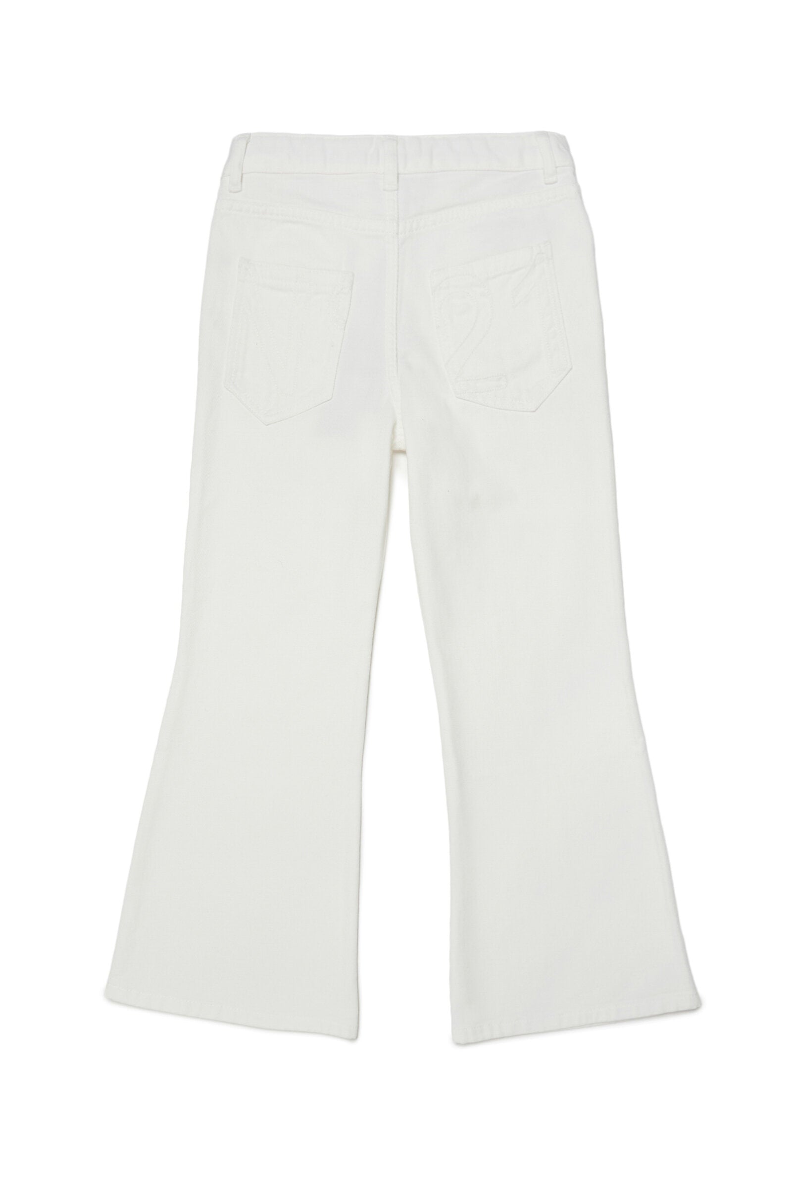White jeans with vintage effect