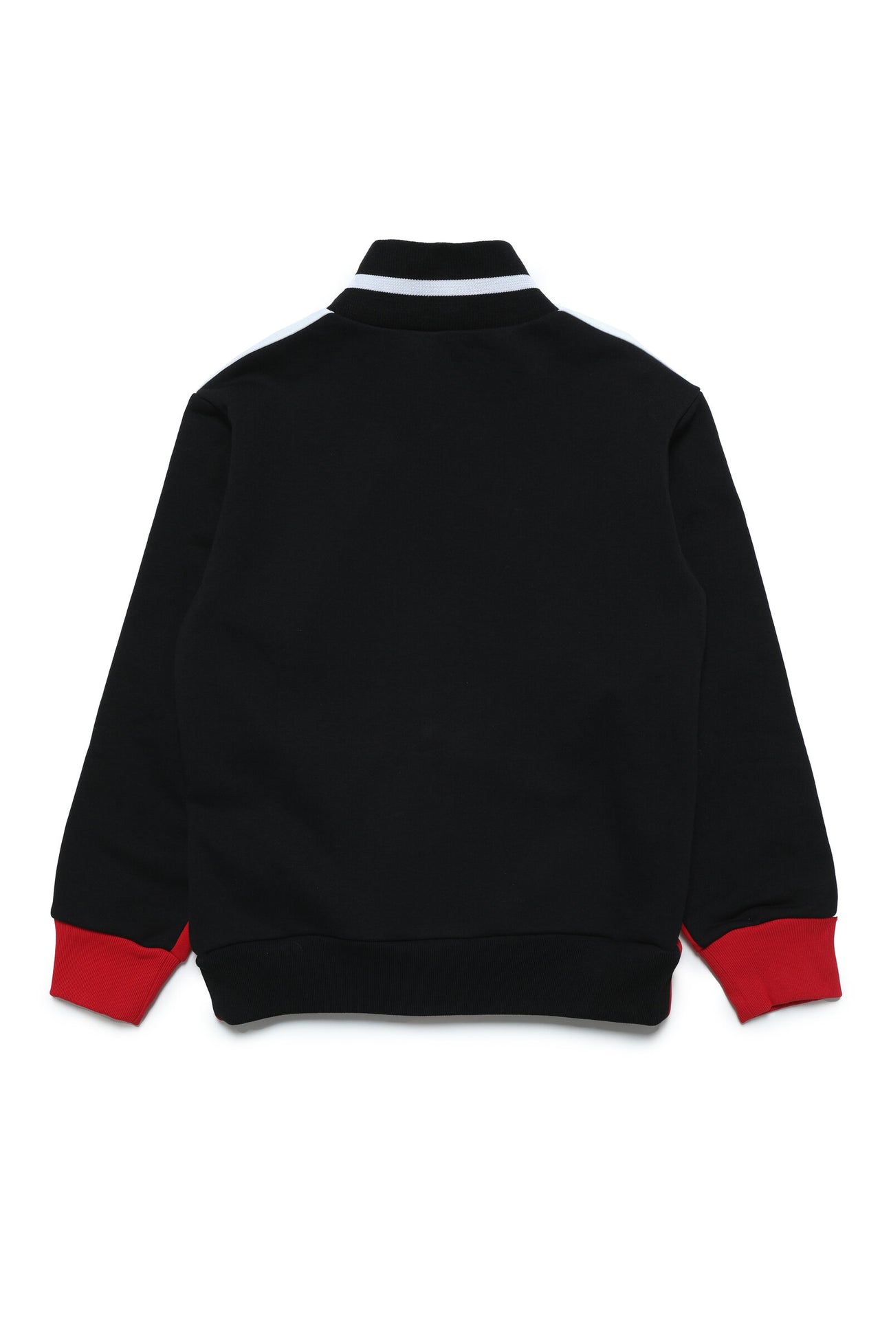 Sport sweatshirt in cotton with zip and colorblock inserts Sport sweatshirt in cotton with zip and colorblock inserts