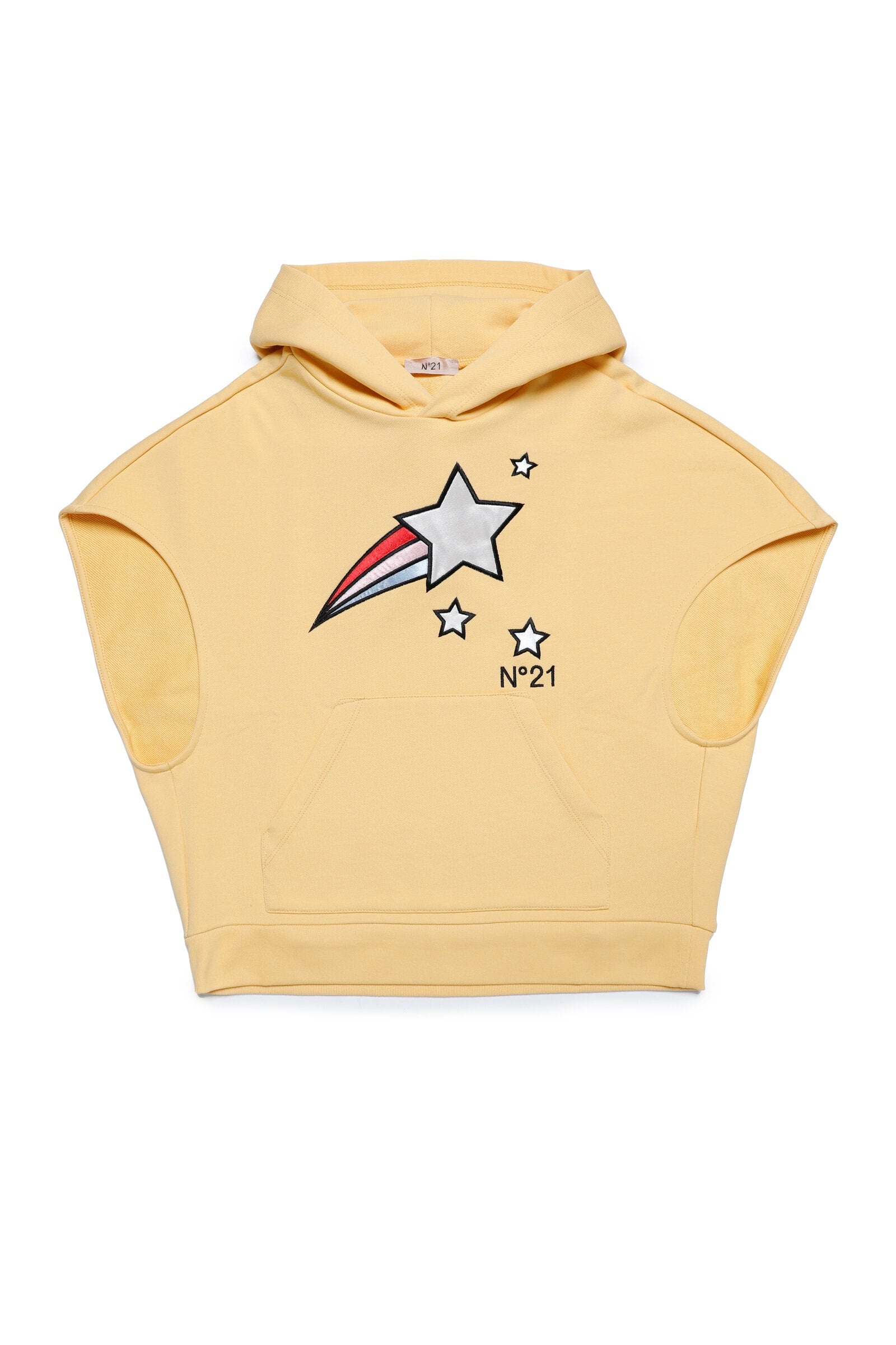 Over sweatshirt "hooded" style with star graphics