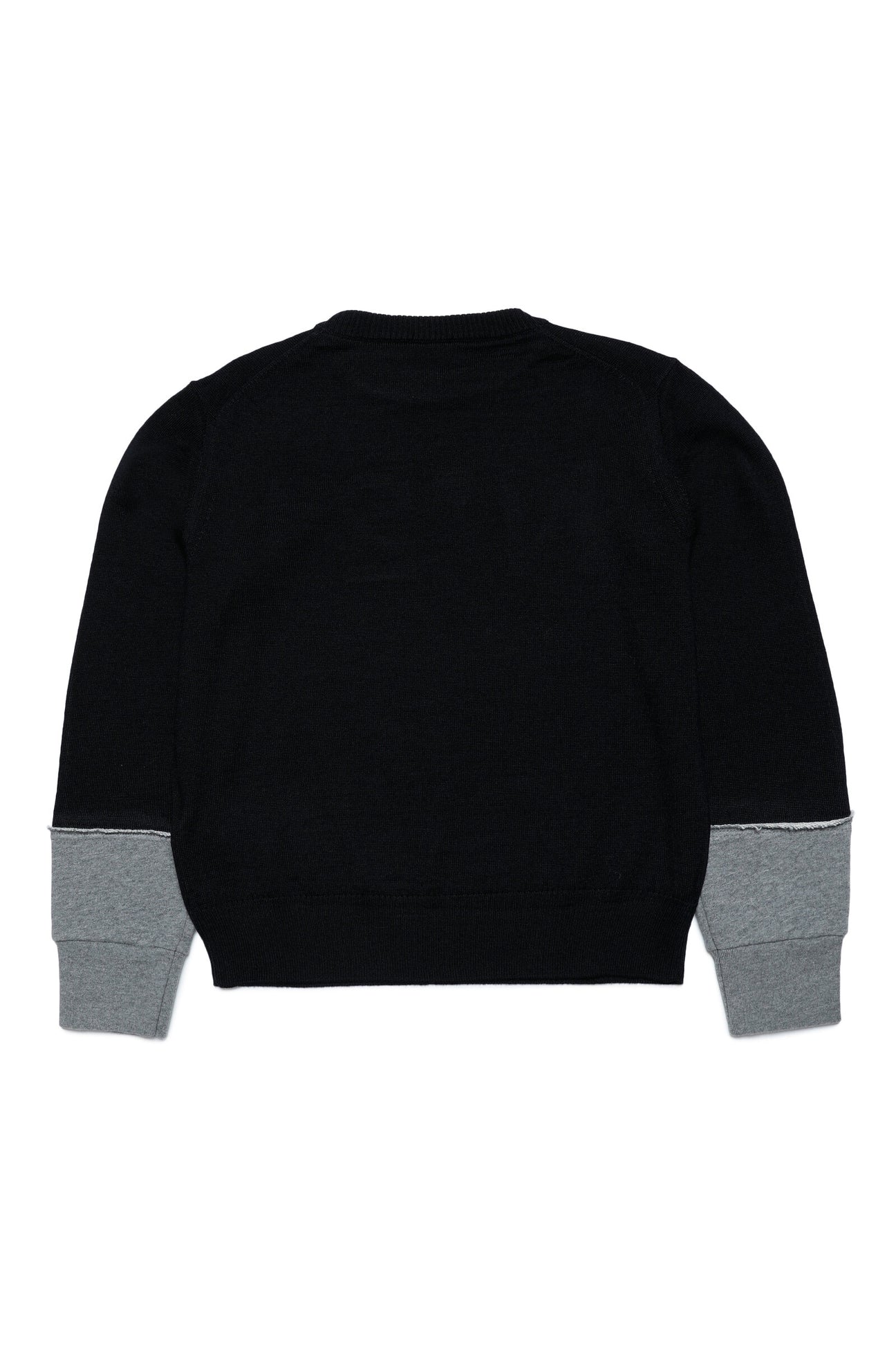 Wool-blend crew-neck sweater with logo Wool-blend crew-neck sweater with logo